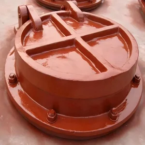 Cast Iron Round Tilting Flap Gate Anti reflux Valve for Chemical Wastewater Coastal Drain Outlets