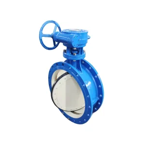 Cast Iron Valve Body Stainless Steel Valve Stem Sealing Surface Flanged Butterfly Valve Manual Water Valve DN50-DN300 ISO9001