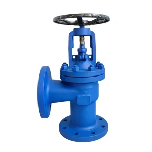 Cast Steel Flange Bellows Seal Angle Globe Valve WJ44H 16C High Temperature Shutoff Valve for Steam Thermal Oil System