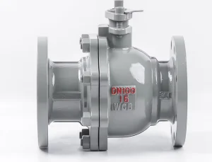 Cast Steel Flanged Ball Valve PN16 Hand Lever Operated For Water Oil Gas Pipeline