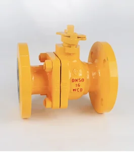 Cast Steel Natural Gas Ball Valve DN50 16C Straight Through Hard Seated Flanged Manual Conforming National Standards for Gas