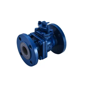 Cast Steel Q41F 46 16C Manual Customizable Flange Connection Fluorine PTFE Lining Corrosion Resistant Ball Valve