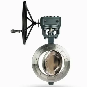 Cast Steel Triple Eccentric Industrial Manual Wafer Flange Butterfly Valve for Oil and Gas Energy Heating
