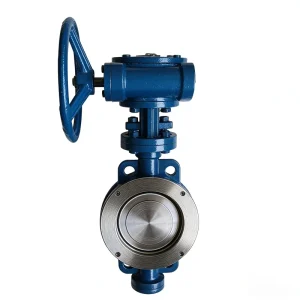 Cast Steel Worm Gear Hard sealed Flanged Butterfly Valve DN50 to DN300 for Industrial Water Gas and Steam Pipeline Isolation