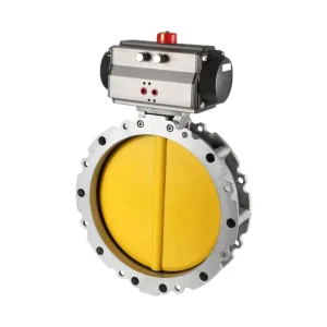 Cement Silo Pneumatic Dust Butterfly Valve DN100 with Pneumatic Actuator