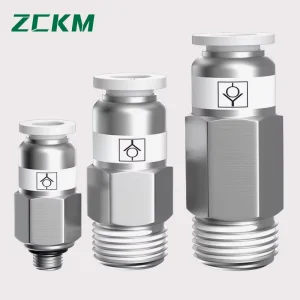 Check Valve Air Pipe Check Valve with Threaded Through Quick Insert Gas Check Valve Spc/Vpc4/6/8-02 Pneumatic Fitting