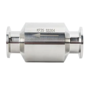 Check Valve SS304 SS316L Vacuum Non Return Stainless Steel One Way OEM ODM Vacuum Valve KF/NW Flange Valves for Semiconductor