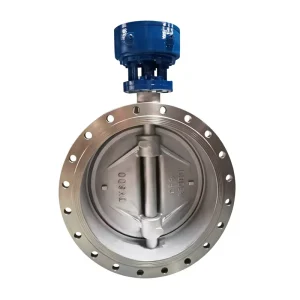 Chemical Grade PTFE Lined Double Offset Butterfly Valve Acid Transfer