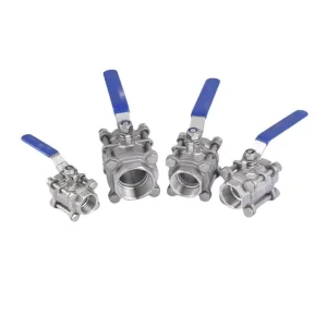Chengtong DN10 DN50 2 Way Stainless Steel Full Port Sanitary 3 Piece Manual High Temperature Water General Ball Valves OEM