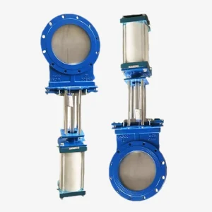 China Customized Cast Iron Manual Knife Gate Valve Manufacturers Pneumatic Knife Gate Valve With Metal Seat
