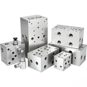 China Dongguan Factory Custom CNC Machining Service Aluminum Steel Parts Non Standard Hydraulic Manifold Hydraulic Valve Block