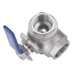 China Made T Type DN8 Ball Valve Stainless Steel 304 SS Use Water Oil Gas Weak Acid 3 Way Ball Valve