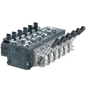 China OEM Flow Hydraulic Sectional Control Valve Manual Control Hydraulic Parts Distributor Supply Globe Angle Push in Valves