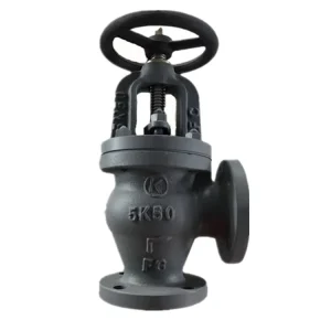China Supplier JIS Marine Angle Globe Valve Cast Iron FC200 Valves