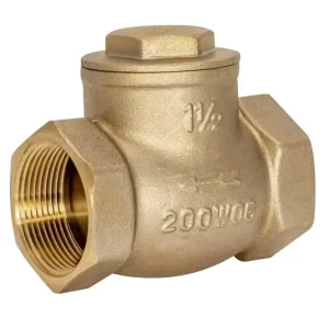 China Supplier One Way Check Valve Backflow Prevention Female Thread Horizontal Check Valve Brass Check Valve