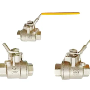 China Supply 1000WOG 2000WOG 2 PCS Stainless Steel 316 Threaded Ball Valve 1/4″ DN8 Ball Valve