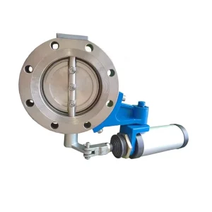 China Supply Stainless Steel DN80-DN300 Butterfly Valve with Pneumatic Drive
