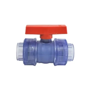 China’s High Pressure Transparent UPVC Pipe Fittings Industrial Use Transparent Ball Valve Direct From Factory