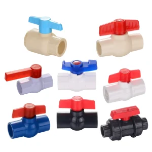Chinese 1 2 4 Inch Mini Small Female Plastic Water Upvc Pvc Threaded Ball Valves Manufacturer From China