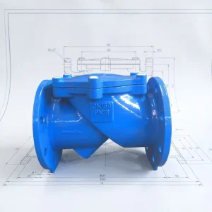 Chinese Manufacturers Sale Dn100 Pn16 Non Return Check Valve New Rubber Flap Flanged Check Valve