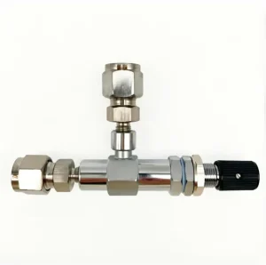 Chromatograph Specific Precision Gas Needle Valve with Flow Control 6mm Quick Connect 3mm Pin OEM