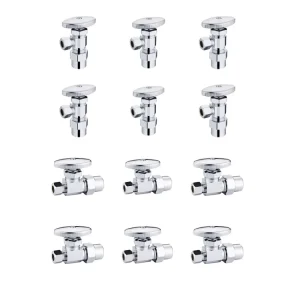 Chrome 3/8″ OD Compression X 5/8″ OD CPVC Multi-Turn Angle Shutoff Valves