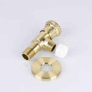 Chrome-Plated Brass Faucet Angle Valve Zinc Construction OEM for Kitchen, Bathroom, Outdoor, and Hotel Use