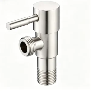 Chrome-Plated Dual-Outlet Angle Valve High-Grade Stainless Steel Construction