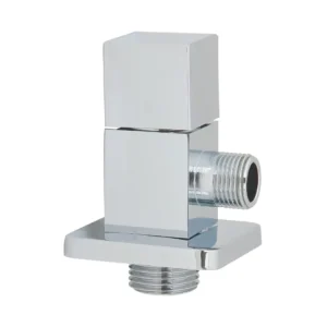 Chrome Plated Manual Brass Angle Valve Ball Valve Welded Connection 1/2 in 10 Bar Pressure Water