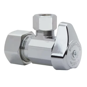Chrome Plated Water Angle Valve Brass Angle Valve Faucet Toilet Easy Operate Valve