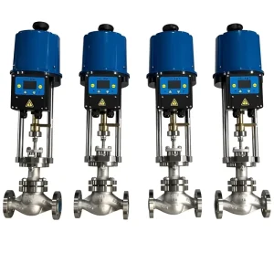 Class V Leakage 1/2 Inch Threaded Electric Actuator with Gas Control Stainless Steel Control Valve