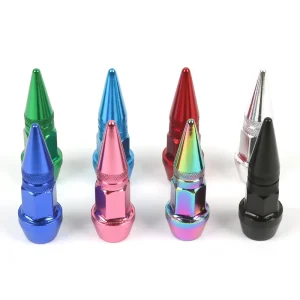 Colorful Pointed Shape Aluminum Alloy Wheel Valve Stem Caps for Cars Motorcycle