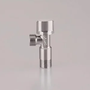 Commercial Brass Angle Valve Manual Water Supply Chrome Finish 1 2in Port Size Female Thread PTFE Sealing 3 Year Warranty DunYun