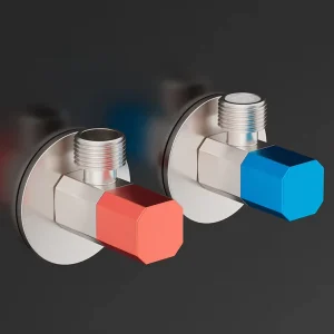 Commercial Factory Supplied Water Control Faucet Angle Valve Bathroom Kitchen Fittings 1 2 Toilet Angle Valve