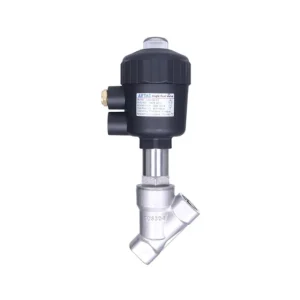 Compact Pneumatic Sanitary Angle Seat Valve DN40 for Water and Steam