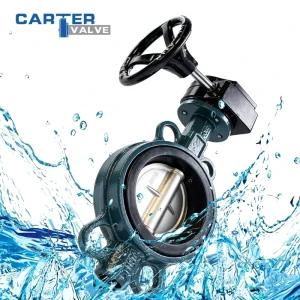 Concentric Wafer Type Butterfly Valve CF8 304 Stainless Steel Solenoid Pneumatic Actuator NBR PTFE Seal Chemical Corrosion Water