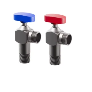 Copper Angle Valve for Hot and Cold Water with Ball Valve Core and Large Flow, for Gas Water Heaters