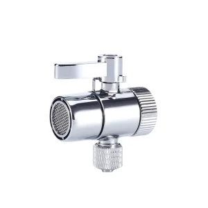 Copper Body 1/4″ 2 Ways Ball Structure Double Cut Water Purifier Diverter Valve