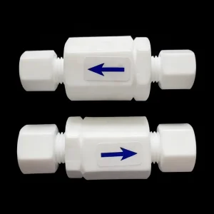 Corrosion Proof Check Valve 1/4 Inch (6.4mm) PTFE Construction for Demanding Media