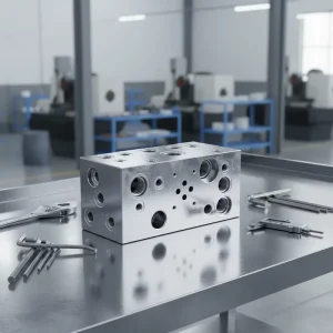 Corrosion Resistant Clear Anodized 42CrMo4 Steel Hydraulic Manifold Block for Road Construction Equipment