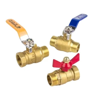 Corrosion Resistant Heavy duty Manual Brass Ball Valve Equal/Reducing Suitable Gas Oil Water Pipelines