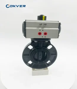 Corrosion Resistant Modulating Electric UPVC Butterfly Ball Valve PTFE Sealing Flange Connection DN15~DN100 PN1.0~6.4MPa