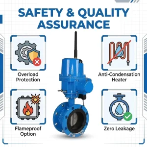 Corrosion Resistant Multi Medium Adaptable for Water Steam Oil Gas Industrial Pipeline Electric Actuator Flanged Butterfly Valve