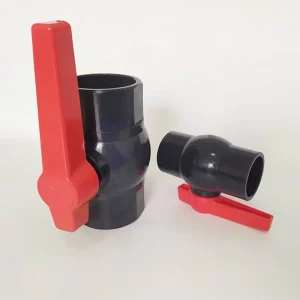 Corrosion Resistant PVC Manual Ball Valve Welding Connection Lightweight Plastic Flow Control for Acid Alkali Industrial Water