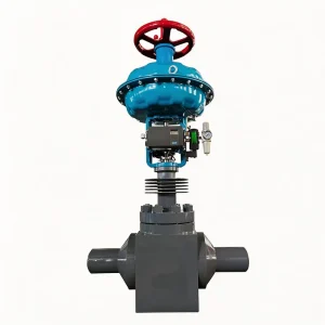 Corrosion Resistant Pneumatic Steam Control Valve with PTFE Seal and Hastelloy Trim for Chlorine Gas