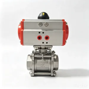 Corrosion Resistant Pneumatic Thread Ball Valve SS304 3 Piece Ball Valve for Water Oil Gas Pipeline
