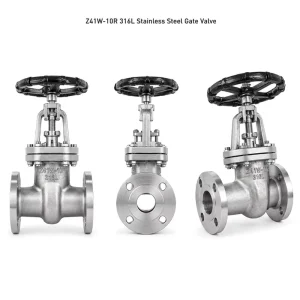 Corrosion Resistant SS316L Gate Valve Z41W 10R CF3M Flanged Metal Seated PN10 Industrial Manual Handwheel Valve