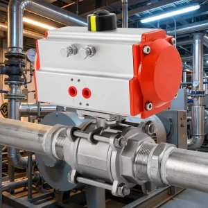 Corrosion Resistant Stainless Steel Pneumatic 3 Piece Ball Valve OEM Customizable API 598 Tested for Water Industrial Pipeline
