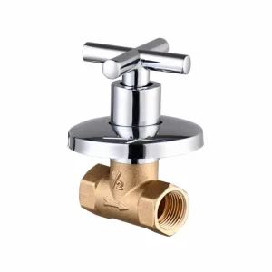 Cross Hand Wheel Standard Brass Concealed Stop Valve Size 1 2 Brass Body China Factory