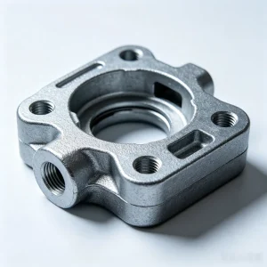 Custom Aluminum Die Cast Square Valve Base CNC Machined Thread Hole Housing Pneumatic Control Valve Mechanical Hardware